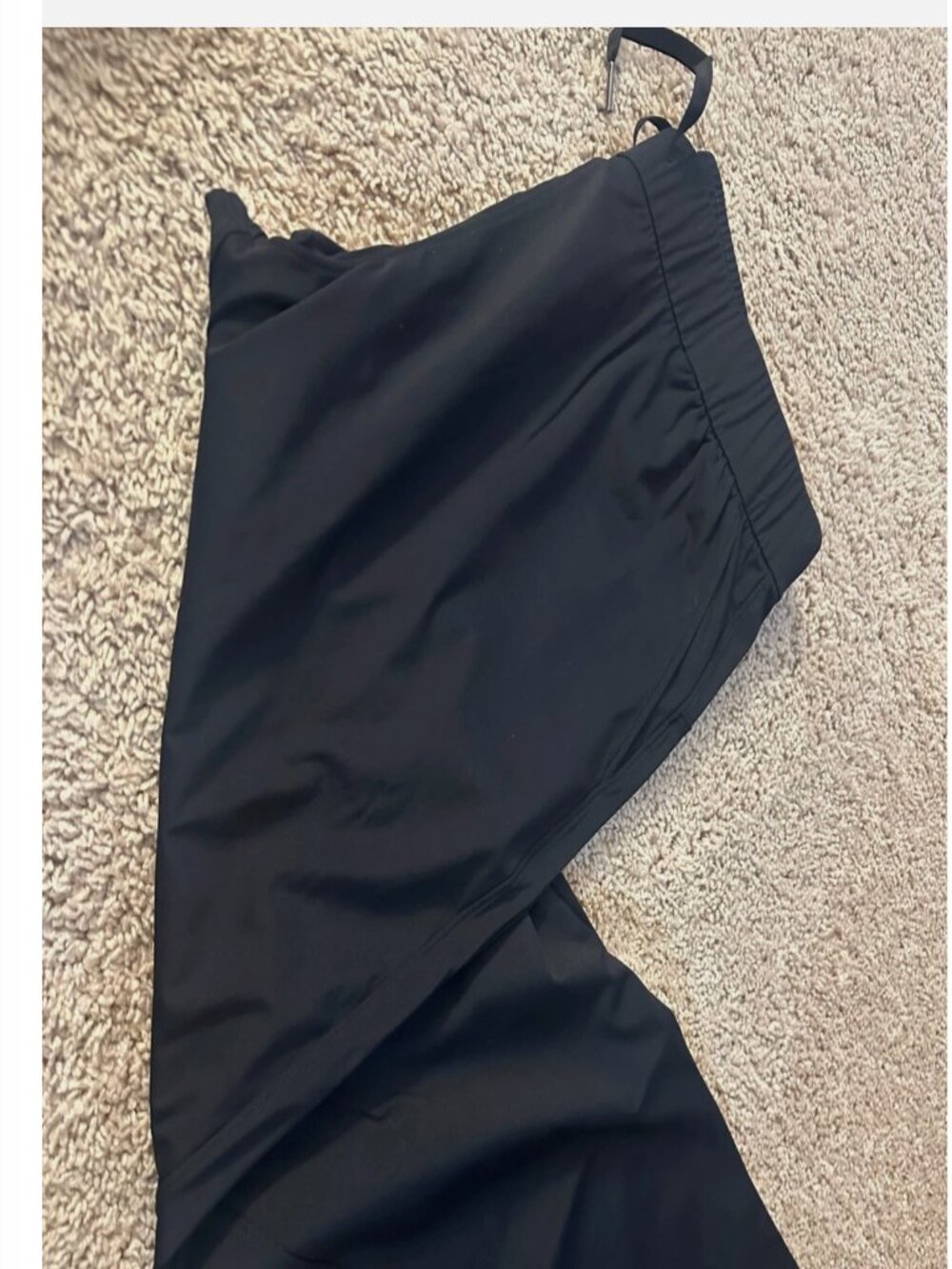 Ajisai Travel Casual Lounge Pants Stretch Black Pants- X-Large